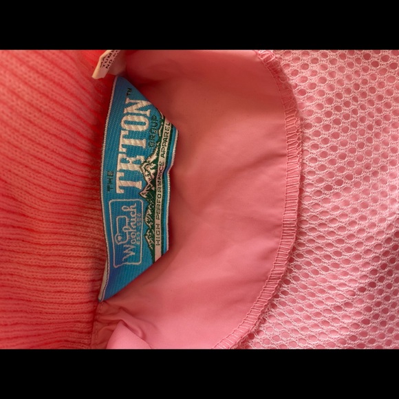 Vintage woolrich pink windbreaker peach jacket hooded zipper retro hoodie - Picture 8 of 14